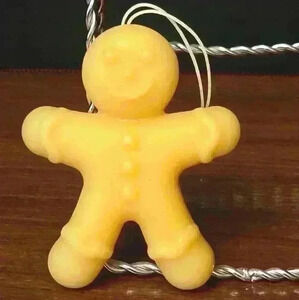 Beeswax Gingerbread Man Ornament  - Large